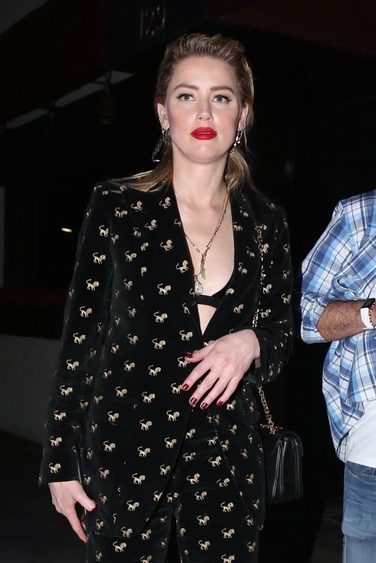 AMBER HEARD Night Out in Beverly Hills 12/18/2018