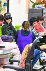 AMELIA GRAY at a Nails Salon in Beverly Hills 12/18/2018