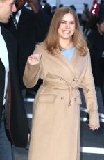 AMY ADAMS Arriives at Good Morning America in New York 12/19/2018