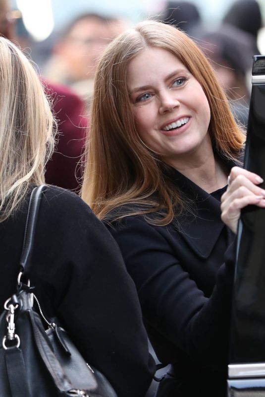 AMY ADAMS Arrives at Build Series in New York 12/19/2018
