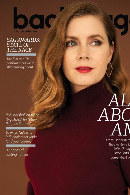 AMY ADAMS in Backstage Magazine, December 2018