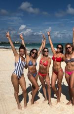 ANDREA BOWEN in Bikini at a Beach in Playa Del Carmen 11/30/2018