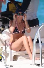 ANDREA CORR in Bikini at a Boat in Barbados 12/20/2018