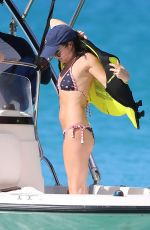 ANDREA CORR in Bikini at a Boat in Barbados 12/20/2018