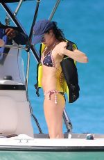 ANDREA CORR in Bikini at a Boat in Barbados 12/20/2018