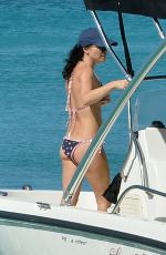ANDREA CORR in Bikini at a Boat in Barbados 12/20/2018