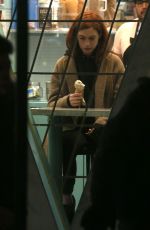 ANNE HATHAWAY Licks Ice Cream on the Set of Modern Love in New York 11/28/2018