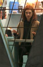 ANNE HATHAWAY Licks Ice Cream on the Set of Modern Love in New York 11/28/2018