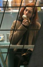 ANNE HATHAWAY Licks Ice Cream on the Set of Modern Love in New York 11/28/2018