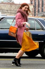 ANNE HATHAWAY on the Set of Modern Love in Brooklyn 12/09/2018