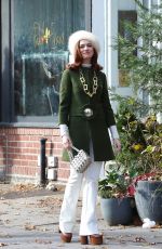 ANNE HATHAWAY on the Set of Modern Love in New York 12/03/2018