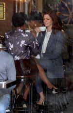 ANNE HATHAWAY on the Set of Modern Love in New York 12/04/2018