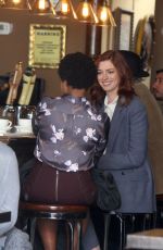 ANNE HATHAWAY on the Set of Modern Love in New York 12/04/2018