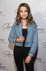 ANNIE LEBLANC at Annie Lebling Presents Annie Leblanc Performance & Pop Up Shop in Los Angeles 12/08/2018