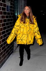 ARIANA GRANDE Arrives at a Recording Studio in New York 12/11/2018