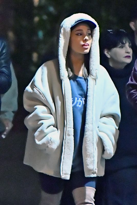 ARIANA GRANDE at Disneyland in Los Angeles 11/30/2018