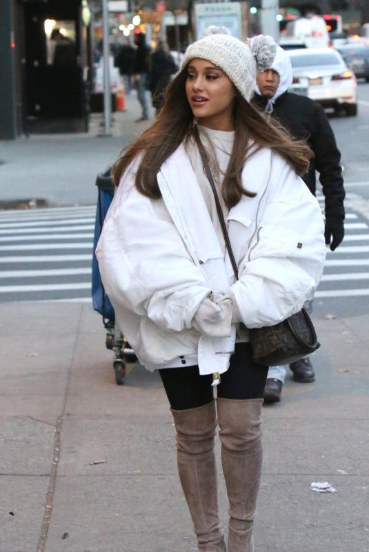ARIANA GRANDE Out in New York 12/07/2018