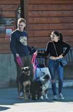 ARIEL WINTER and Levi Meaden Out with Their Dogs in Los Angeles 12/30/2018