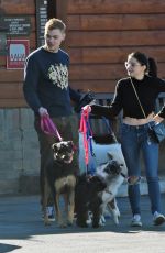 ARIEL WINTER and Levi Meaden Out with Their Dogs in Los Angeles 12/30/2018
