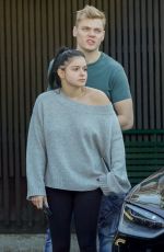 ARIEL WINTER and Levi Meaden Wait for Their Car in Los Angeles 12/11/2018