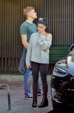 ARIEL WINTER and Levi Meaden Wait for Their Car in Los Angeles 12/11/2018