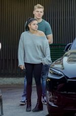 ARIEL WINTER and Levi Meaden Wait for Their Car in Los Angeles 12/11/2018