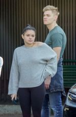 ARIEL WINTER and Levi Meaden Wait for Their Car in Los Angeles 12/11/2018