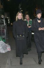 ASHLEY BENSON and CARA DELEVINGNE Night Out in London 11/21/2018