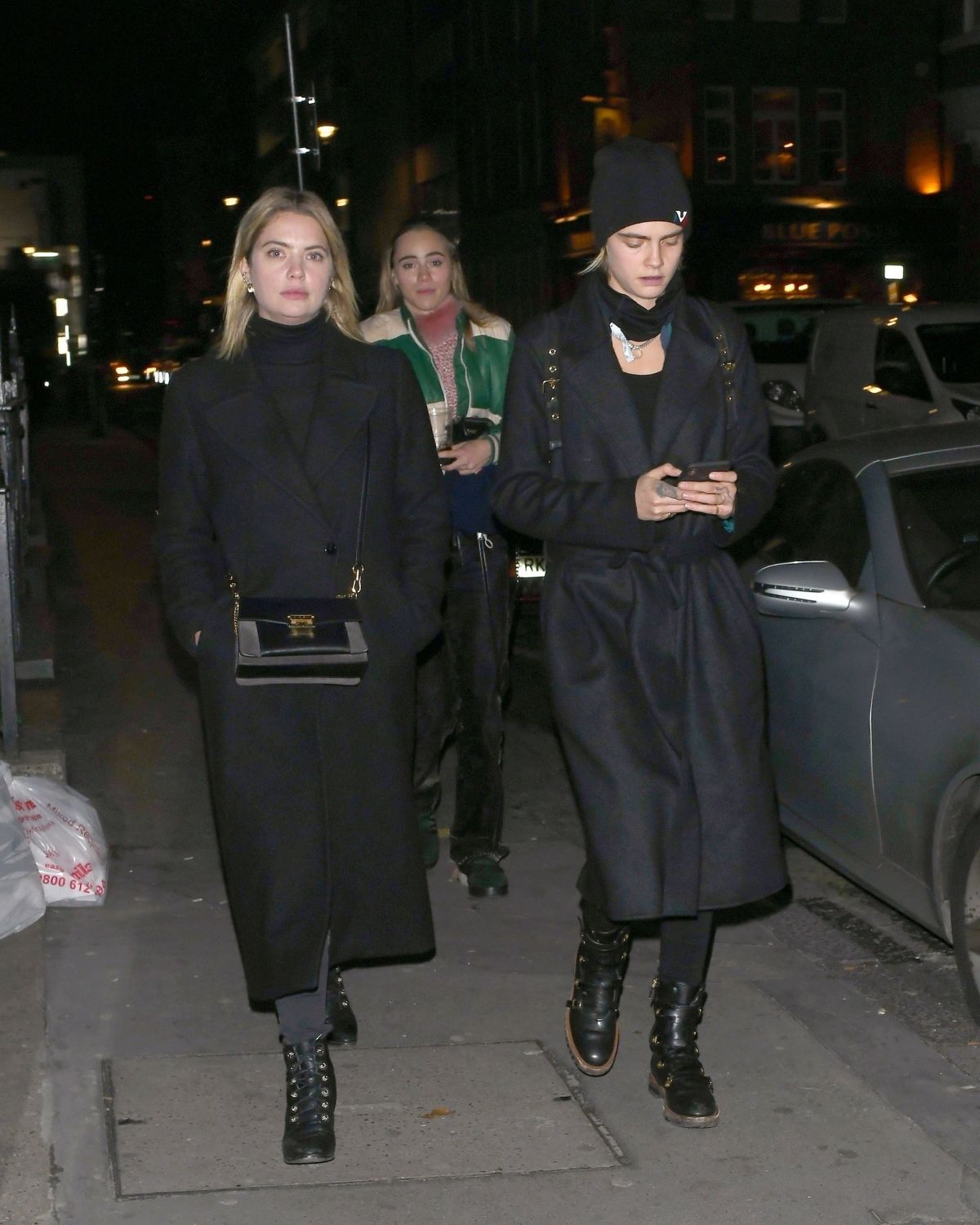 ASHLEY BENSON and CARA DELEVINGNE Night Out in London 11/21/2018 ...