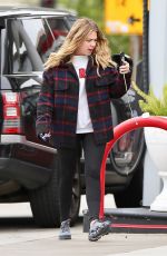 ASHLEY BENSON at a Gas Station in Los Feliz 12/14/2018