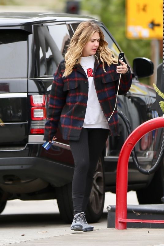 ASHLEY BENSON at a Gas Station in Los Feliz 12/14/2018