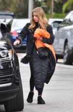 ASHLEY BENSON Leaves a Hair Salon in Los Angeles 12/05/2018