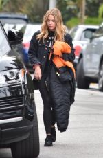 ASHLEY BENSON Leaves a Hair Salon in Los Angeles 12/05/2018