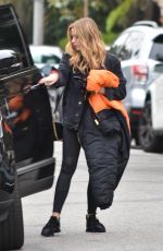 ASHLEY BENSON Leaves a Hair Salon in Los Angeles 12/05/2018