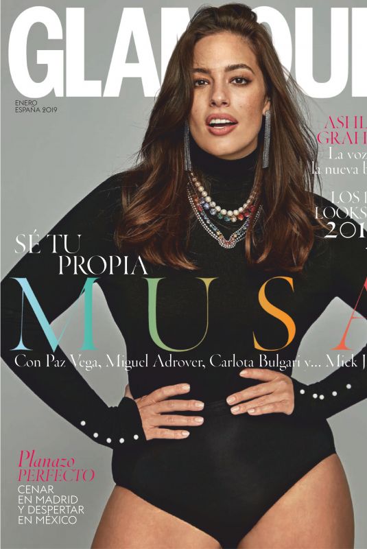 ASHLEY GRAHAM in Glamour Magazine. Spain January 2019