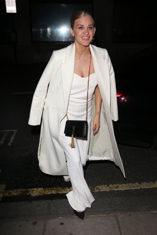 ASHLEY ROBERTS Arrives at Chris Evans Breakfast Show in London 12/13/2018