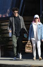 ASHLEY TISDALE and Christopher French at All Time Eatery in Los Angeles 12/30/2018