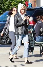 ASHLEY TISDALE in Ripped Denim Out for Lunch in Los Angeles 11/30/2018