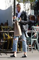ASHLEY TISDALE in Ripped Denim Out for Lunch in Los Angeles 11/30/2018