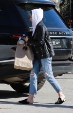 ASHLEY TISDALE in Ripped Denim Out for Lunch in Los Angeles 11/30/2018