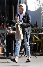 ASHLEY TISDALE in Ripped Denim Out for Lunch in Los Angeles 11/30/2018