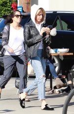 ASHLEY TISDALE in Ripped Denim Out for Lunch in Los Angeles 11/30/2018