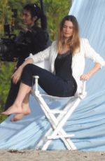 BEHATI PRINSLOO on the Set of a Photoshoot at a Beach in Malibu 12/18/2018