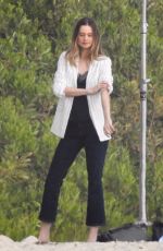 BEHATI PRINSLOO on the Set of a Photoshoot at a Beach in Malibu 12/18/2018