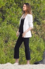 BEHATI PRINSLOO on the Set of a Photoshoot at a Beach in Malibu 12/18/2018