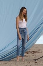 BEHATI PRINSLOO on the Set of a Photoshoot at a Beach in Malibu 12/18/2018