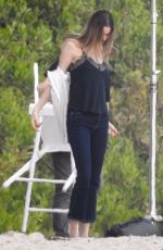 BEHATI PRINSLOO on the Set of a Photoshoot at a Beach in Malibu 12/18/2018