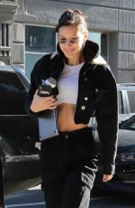 BELLA HADID Out and About in New York 12/19/2018