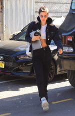 BELLA HADID Out and About in New York 12/19/2018