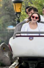 BILLIE LOURD at Disneyland in Anaheim 12723/2018